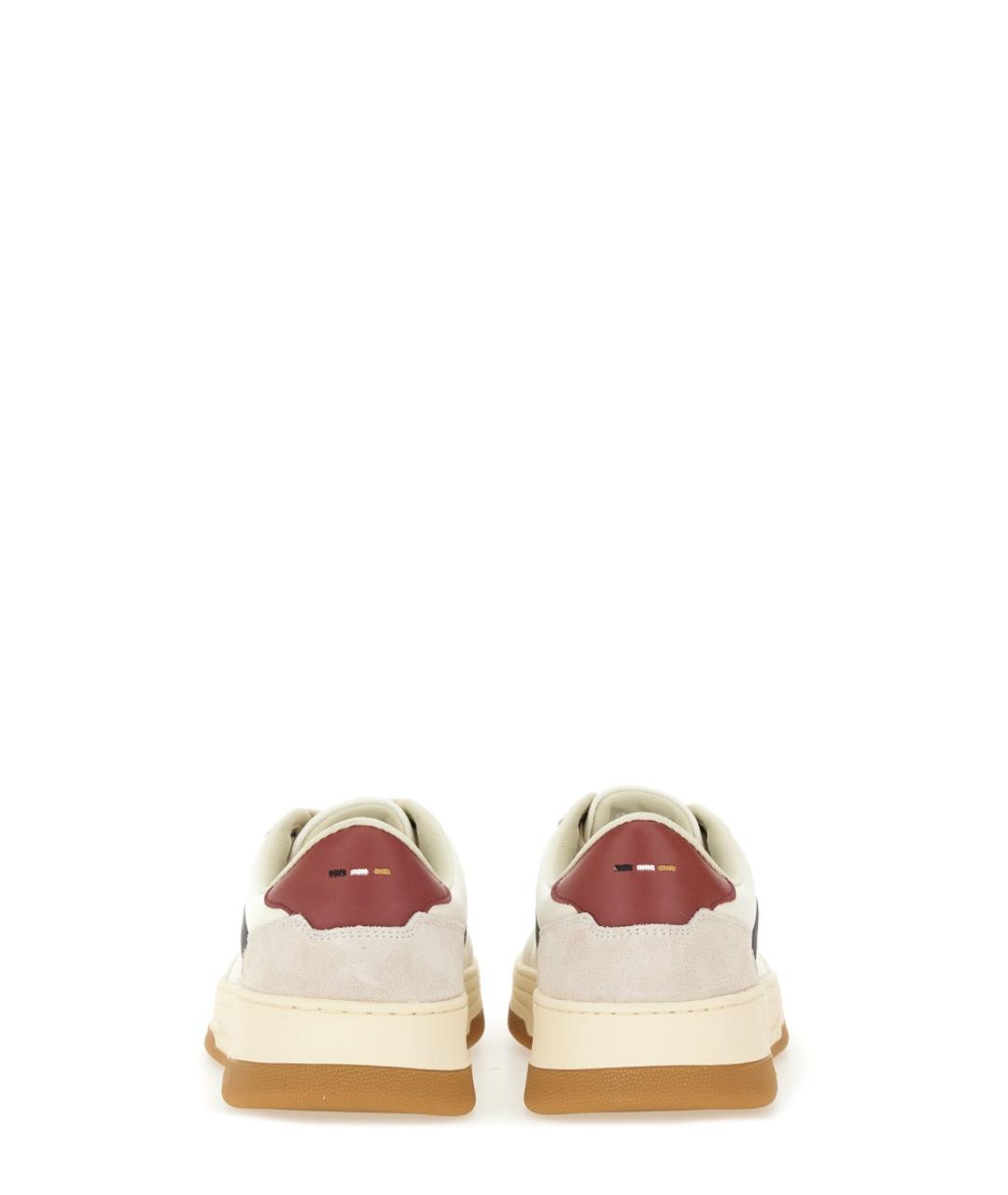 HUGO BOSS Белые кожаные низкие кроссовки / кеды, фото 3