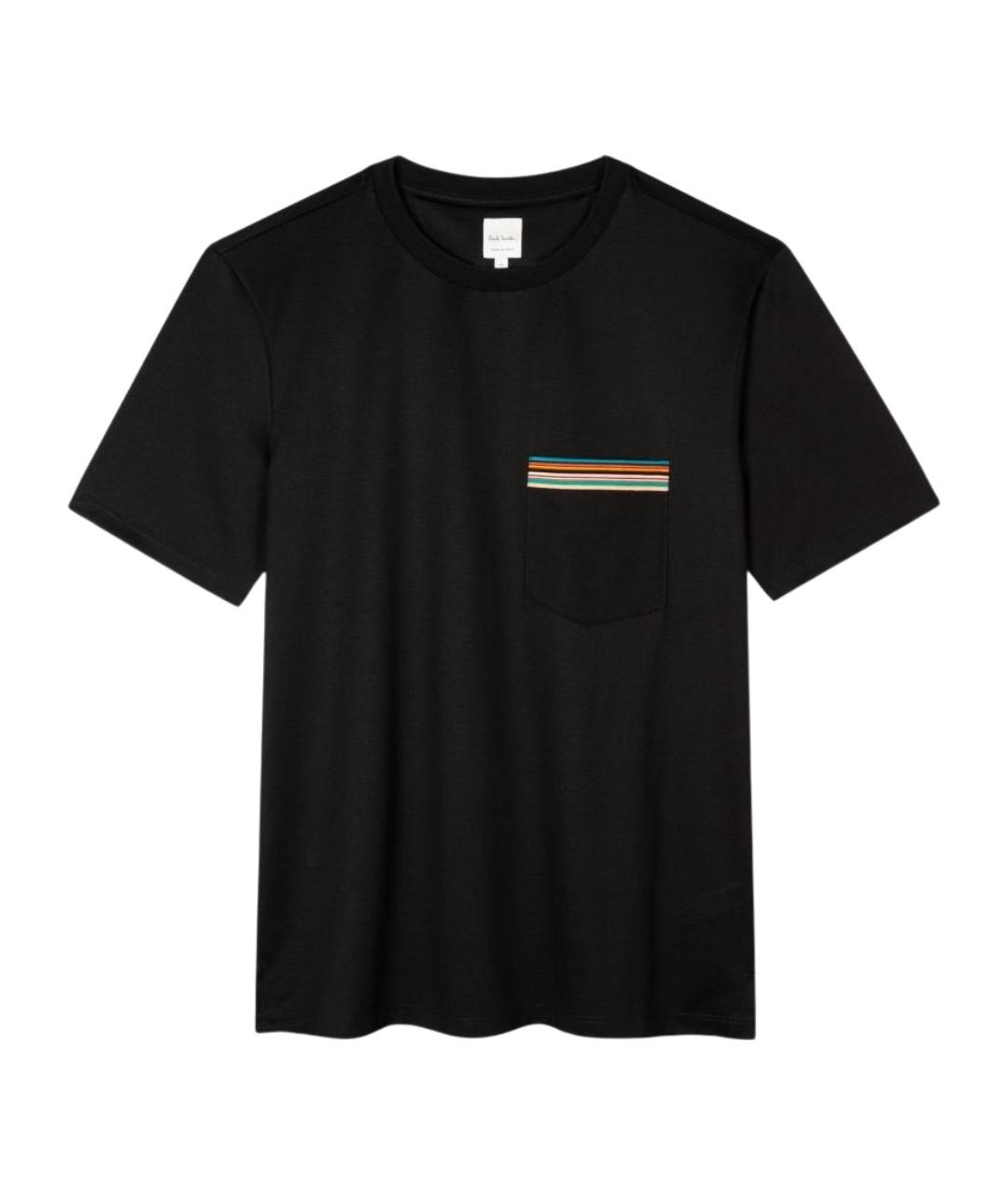 PAUL SMITH Черная хлопковая футболка, фото 1