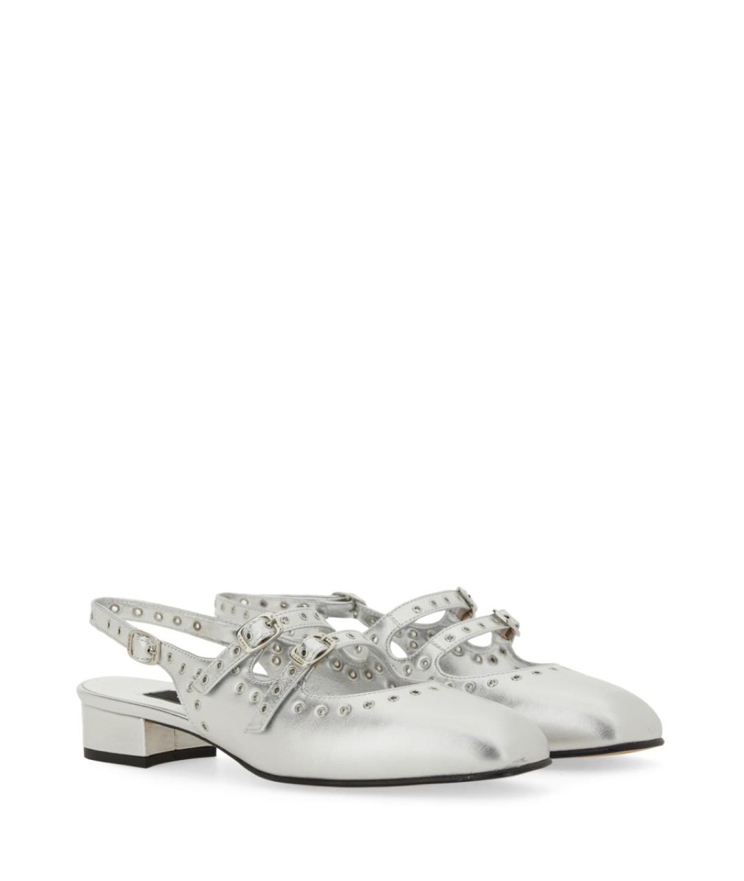 CAREL Серебряные кожаные туфли, фото 2