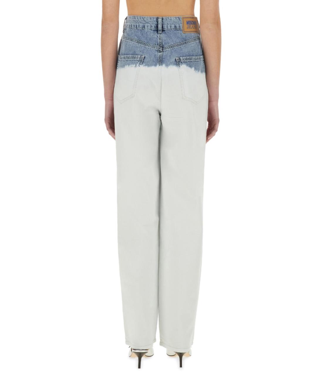 MOSCHINO JEANS Мульти хлопковые прямые джинсы, фото 3