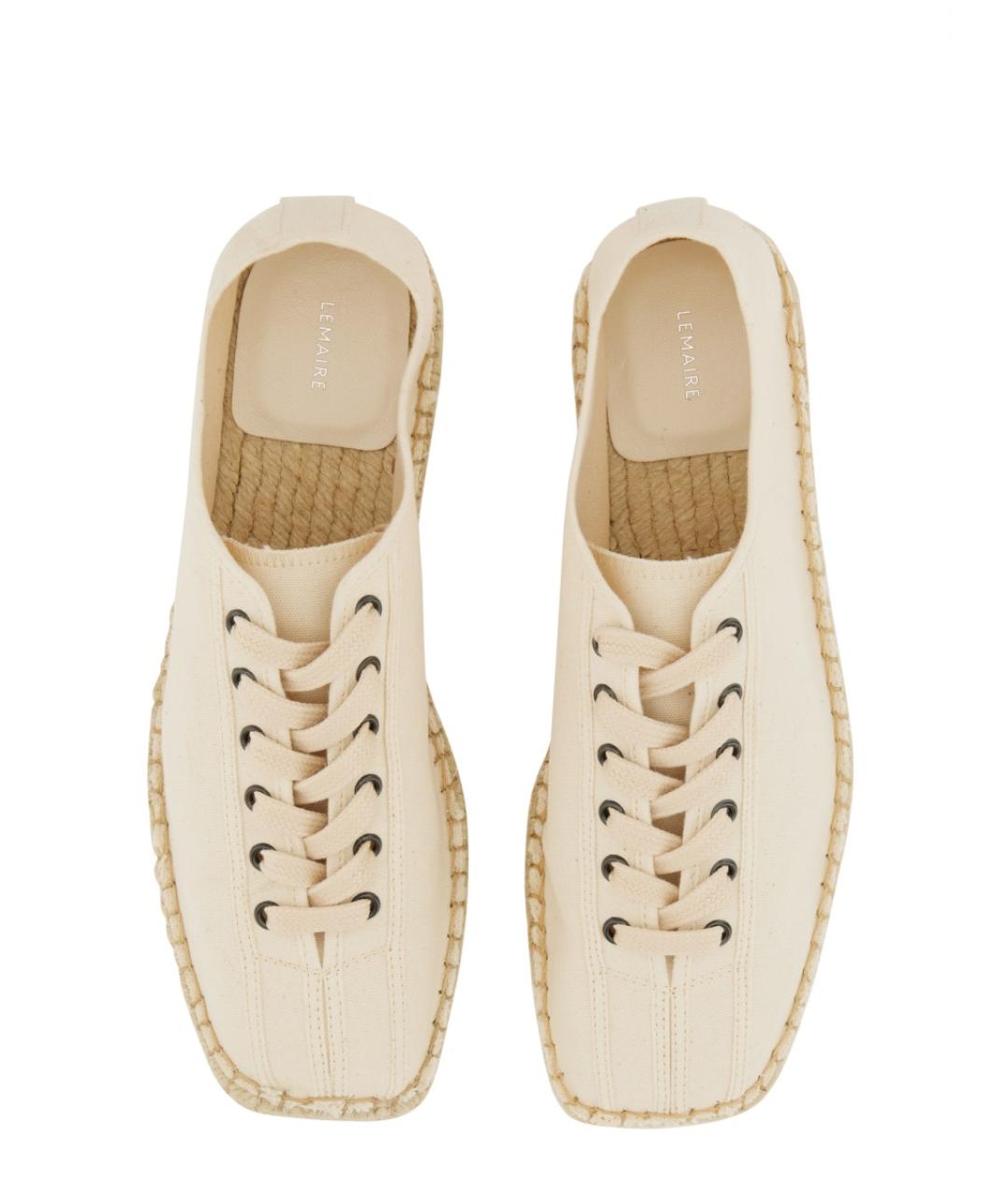 LEMAIRE Белые текстильные эспадрильи, фото 4