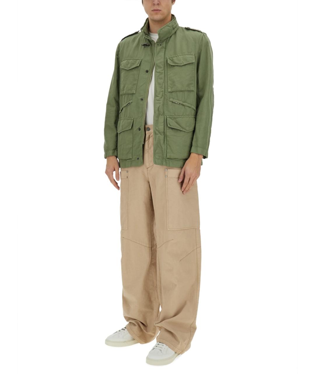 FAY Зеленая хлопковая куртка, фото 2