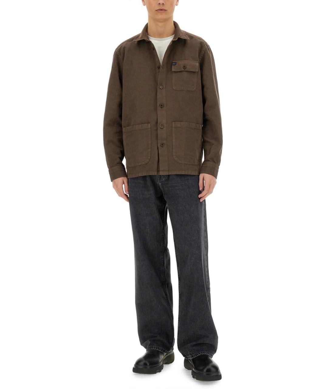 FAY Коричневая льняная куртка, фото 2