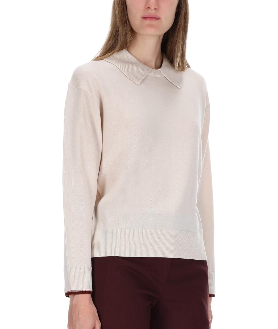 PAUL SMITH Бежевый шерстяной джемпер / свитер, фото 4