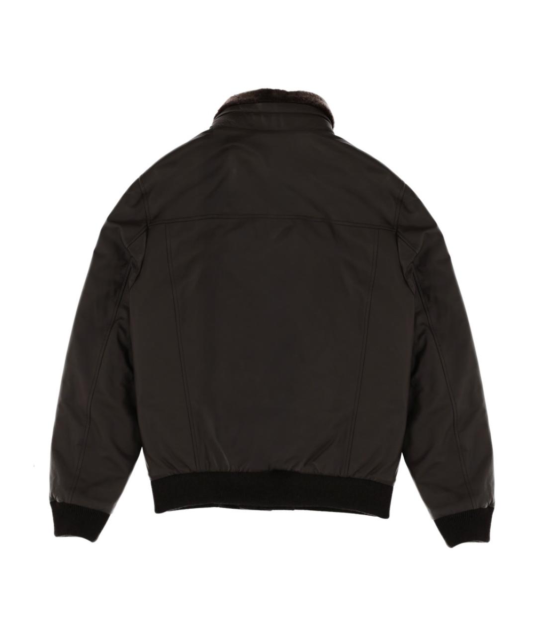 MOORER Коричневая кожаная куртка, фото 2