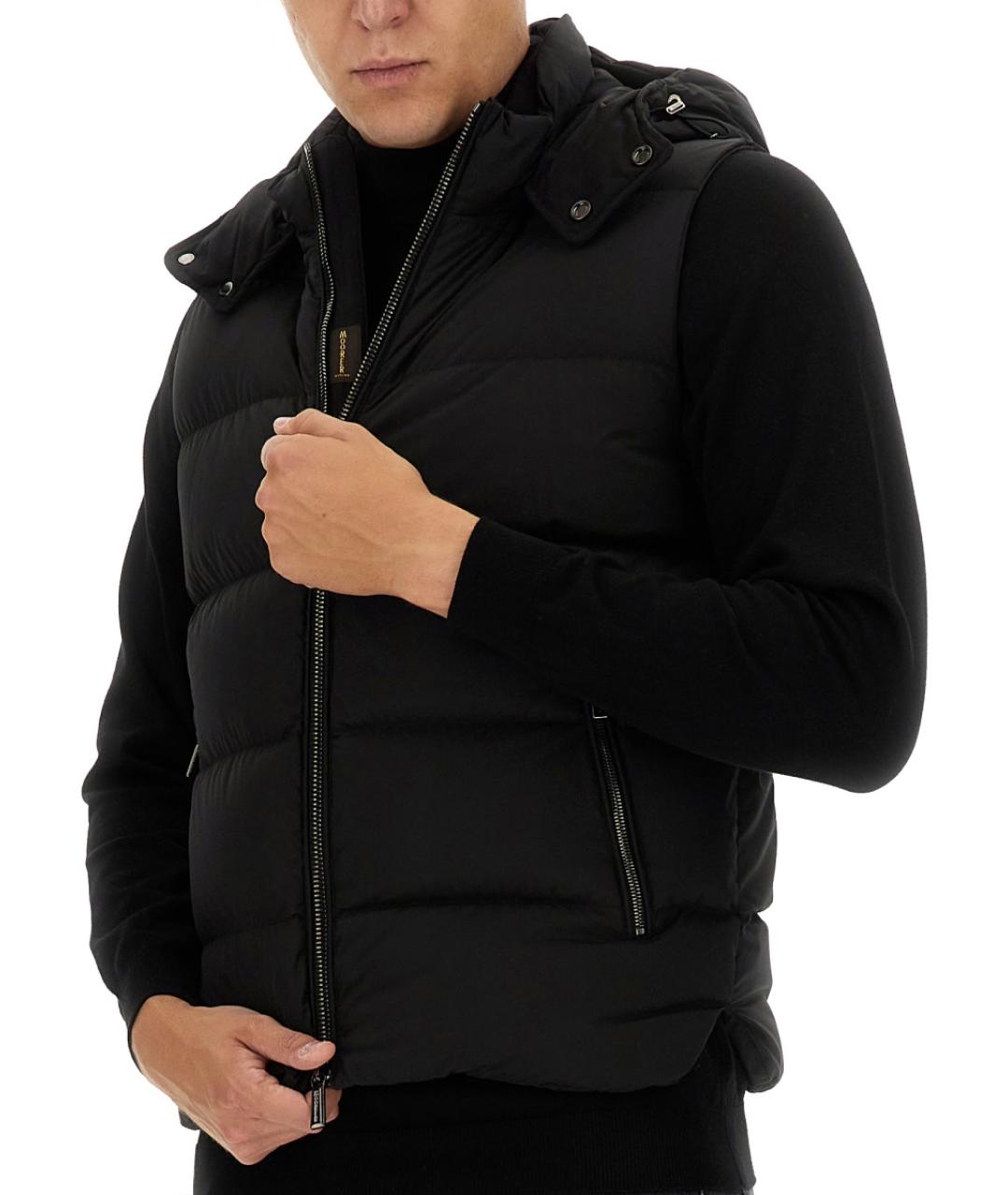 MOORER Черный полиэстеровый жилет, фото 5