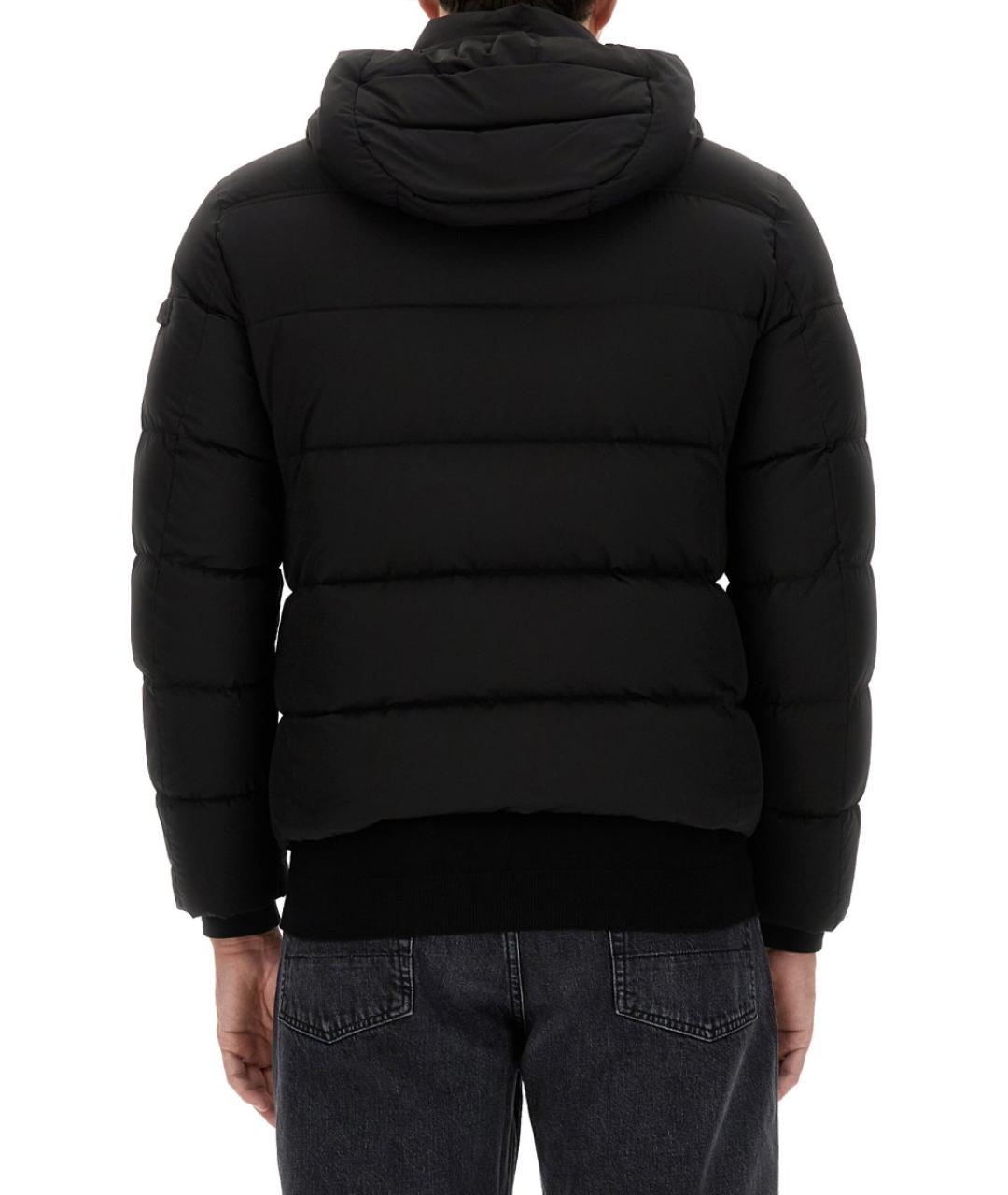 MOORER Черный полиэстеровый пуховик, фото 3