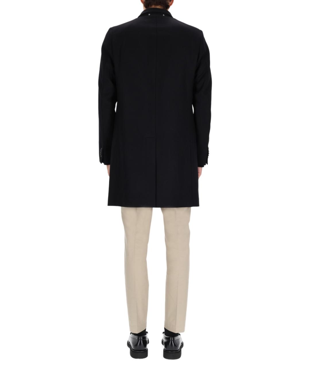 PS BY PAUL SMITH Черное шерстяное пальто, фото 4