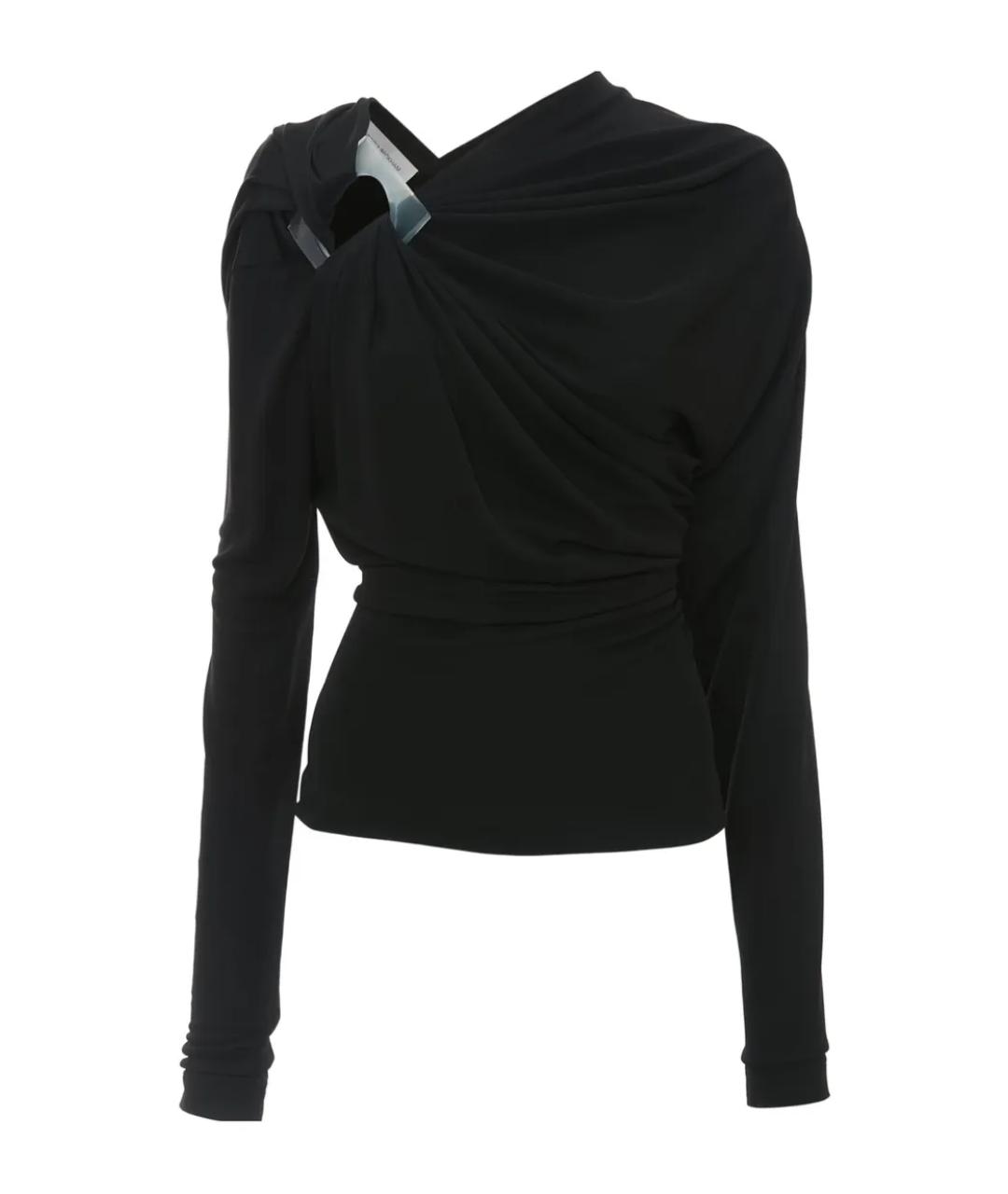 VICTORIA BECKHAM Черная вискозная блузы, фото 1