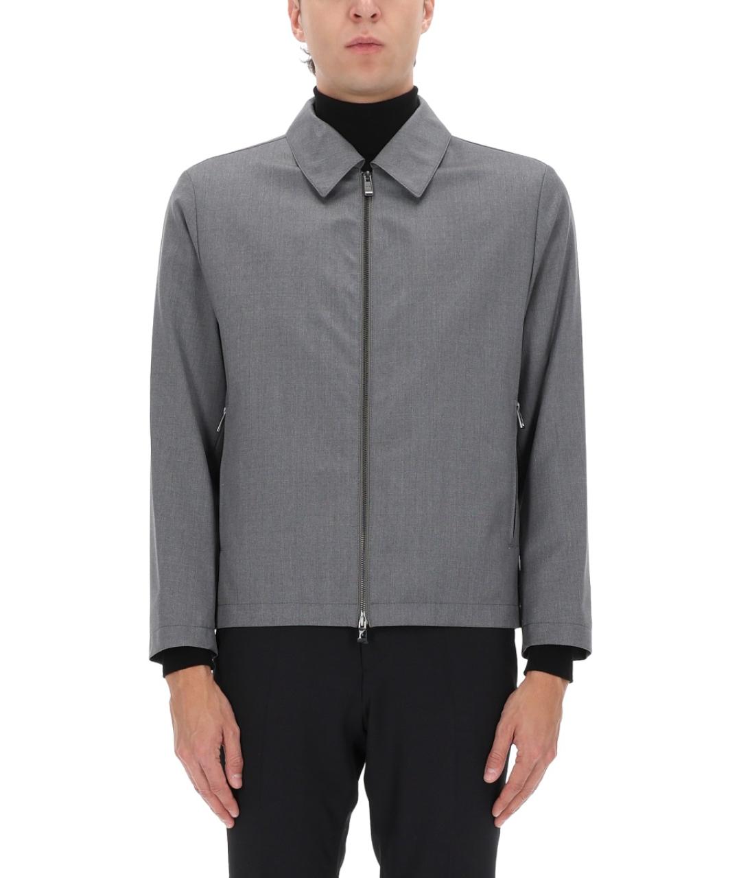 HUGO BOSS Серая шерстяная куртка, фото 4