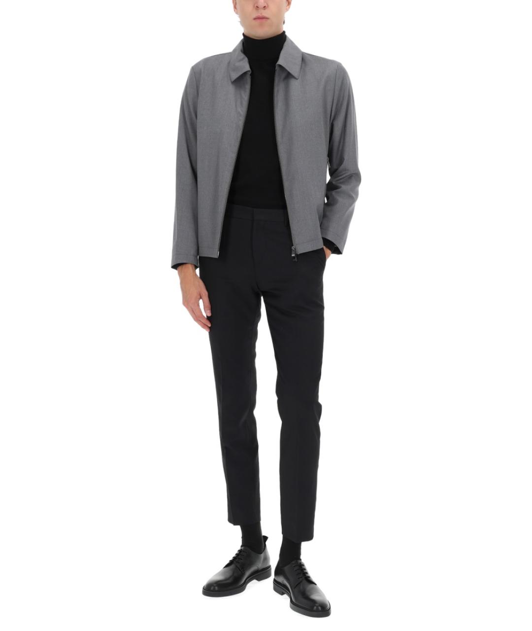 HUGO BOSS Серая шерстяная куртка, фото 2