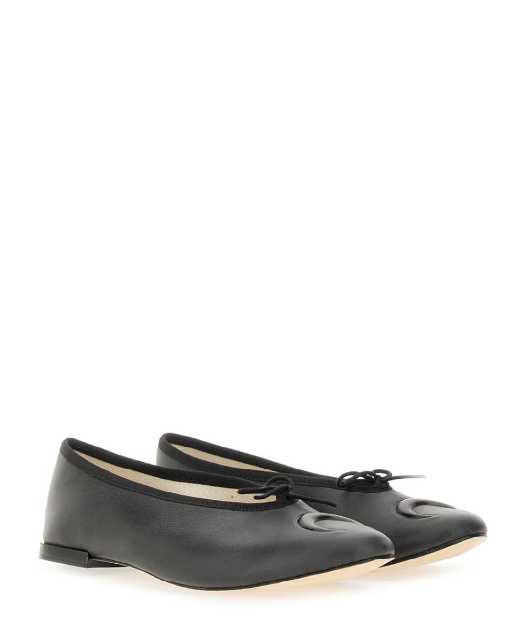 MARINE SERRE Черные текстильные балетки, фото 2