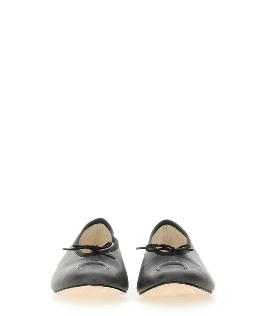 MARINE SERRE Черные текстильные балетки, фото 3