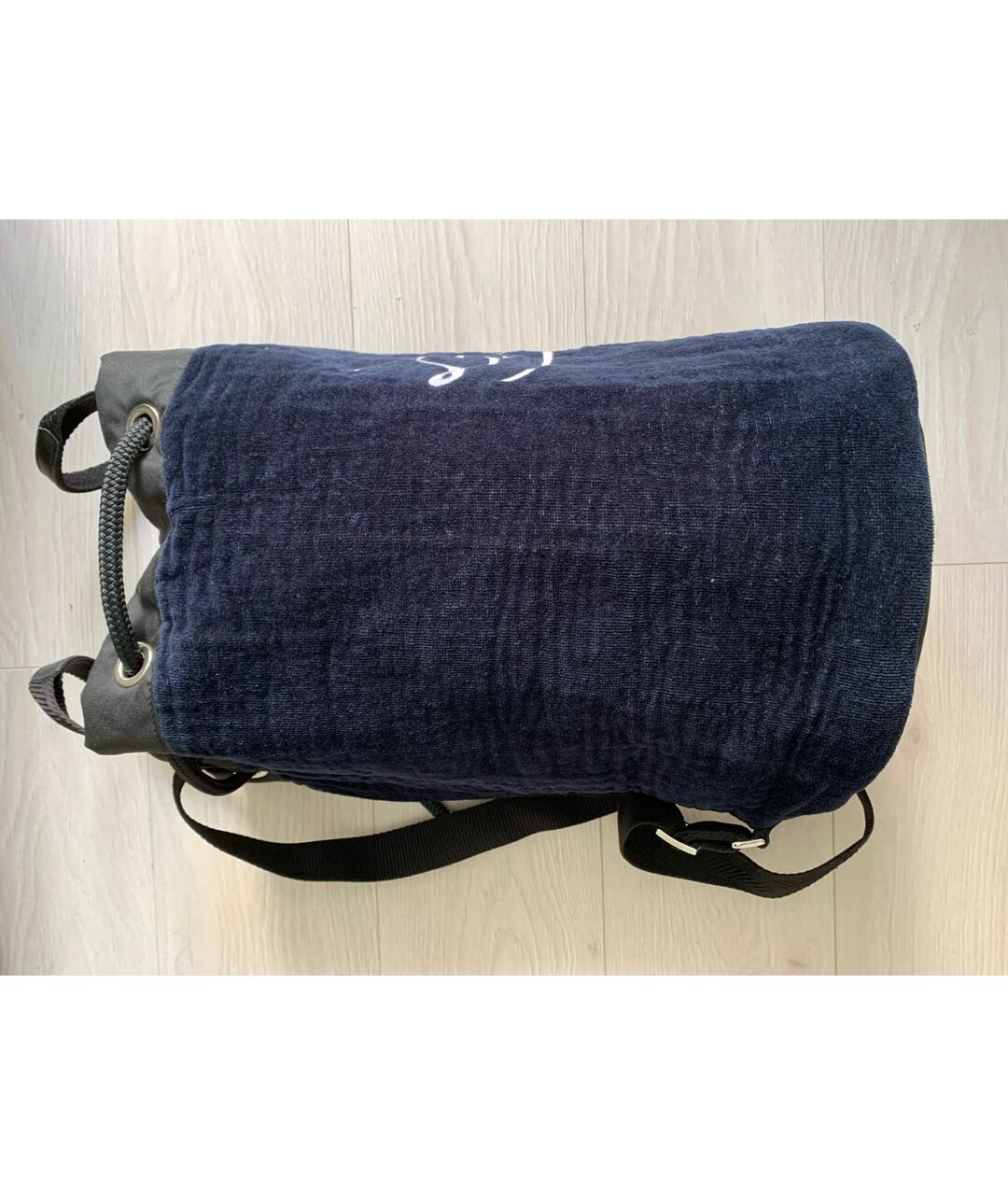 ERMENEGILDO ZEGNA Темно-синий твиловый рюкзак, фото 2
