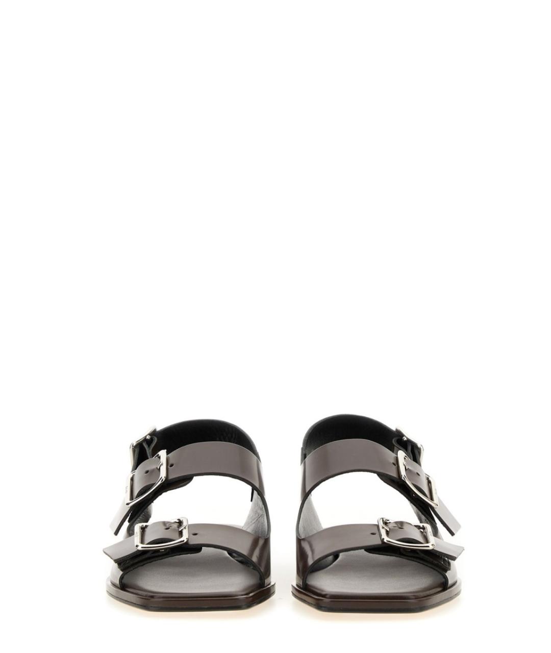 AEYDE Коричневые кожаные сандалии, фото 4