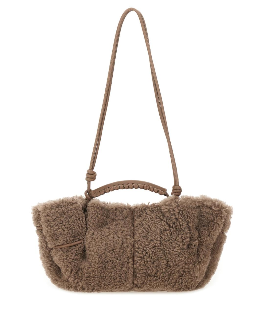 HEREU Бежевая кожаная сумка тоут, фото 2