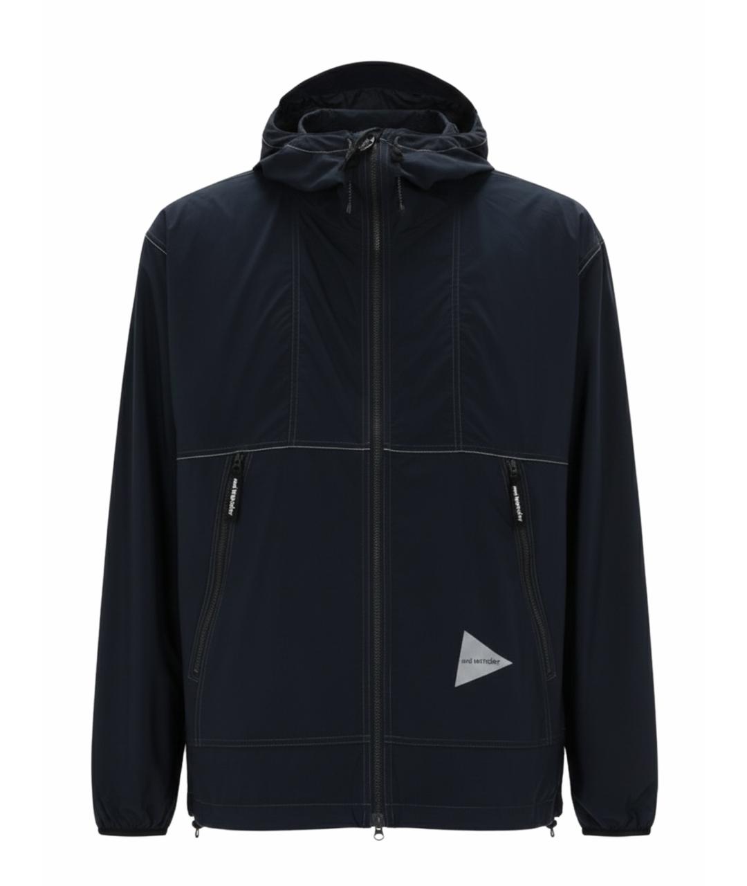 AND WANDER Синяя полиамидовая куртка, фото 1