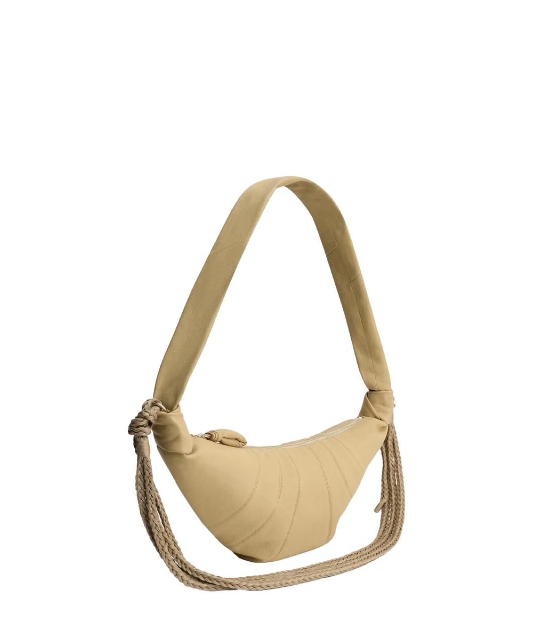 LEMAIRE Бежевая хлопковая сумка через плечо, фото 3