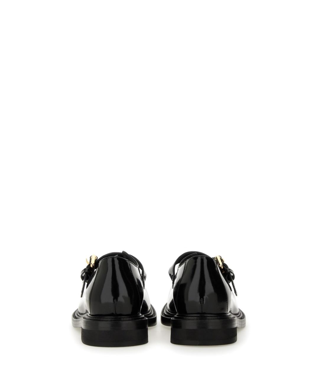 MOSCHINO Черные кожаные балетки, фото 3