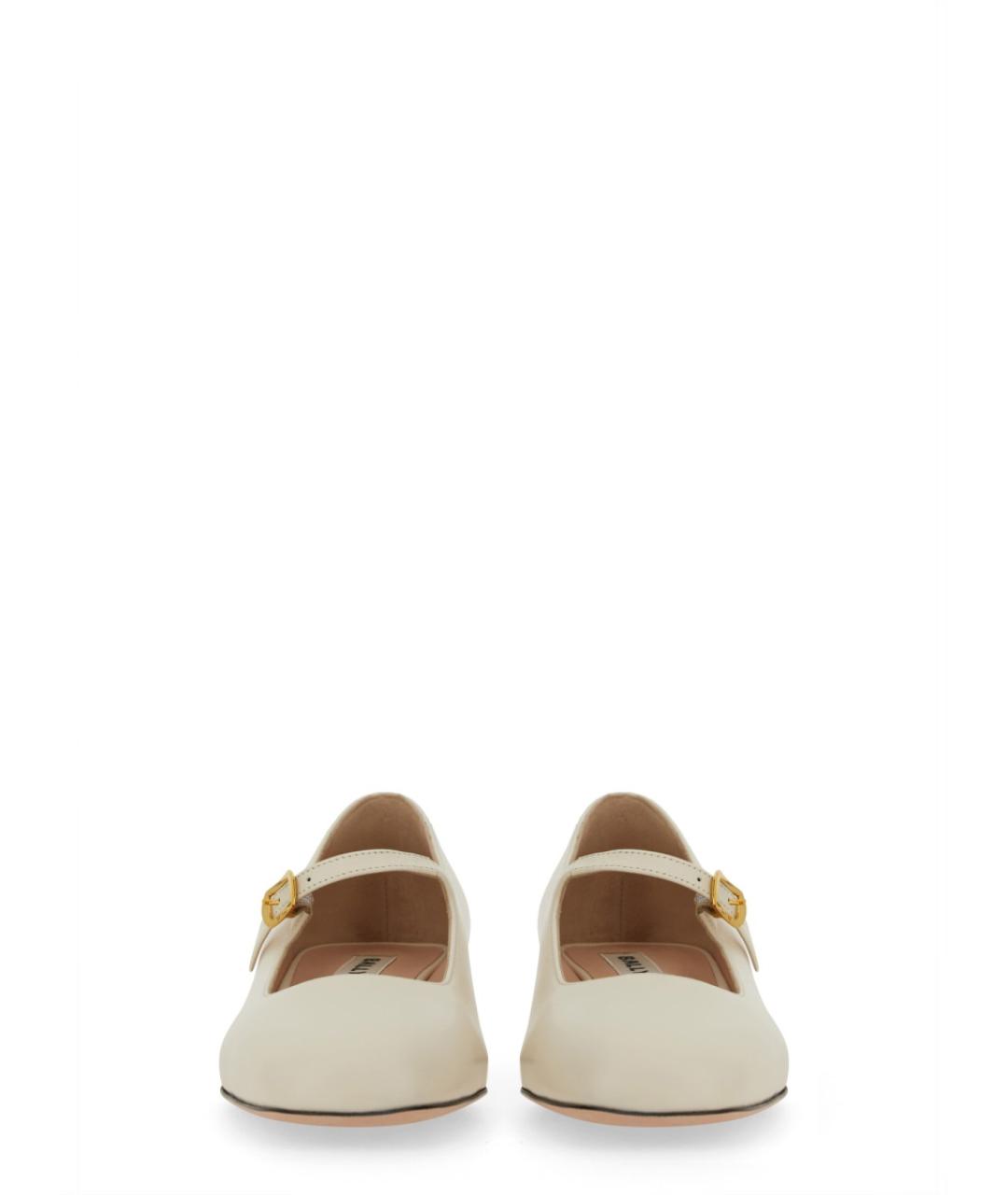 BALLY Белые кожаные туфли, фото 6