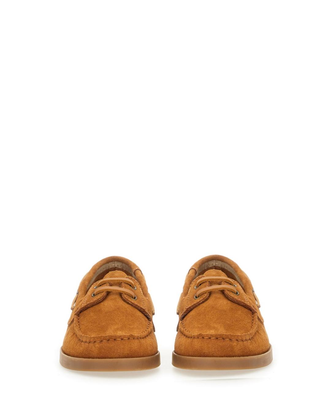 MANEBI Коричневые кожаные лоферы, фото 4