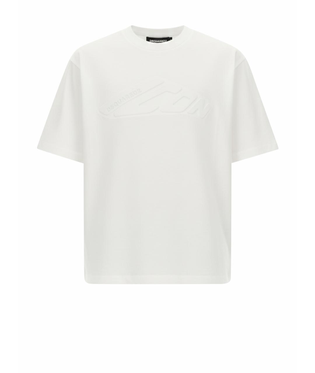 DSQUARED2 Белая хлопковая футболка, фото 5
