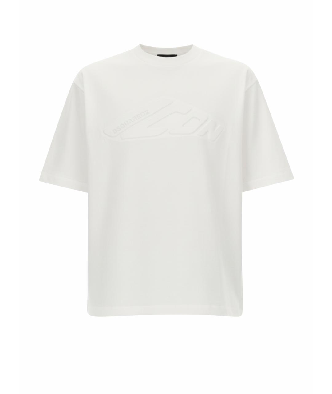 DSQUARED2 Белая хлопковая футболка, фото 1