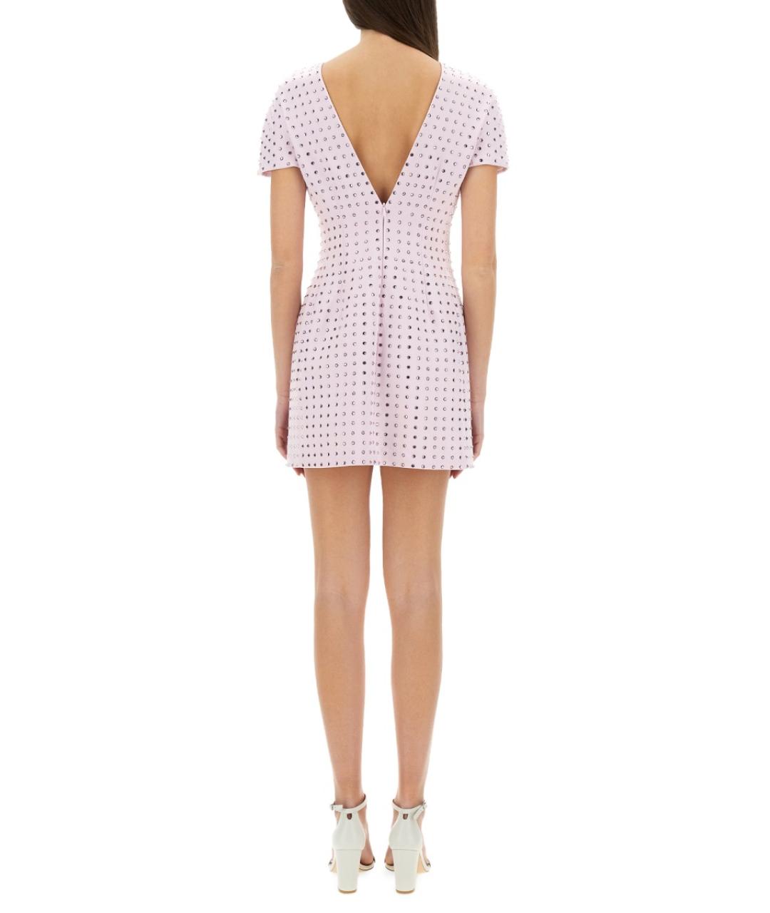 SPORTMAX Розовое полиамидовое повседневное платье, фото 3