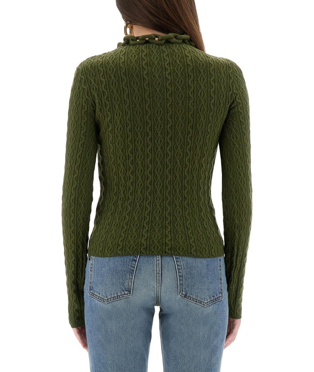 PACO RABANNE Зеленый джемпер / свитер, фото 3