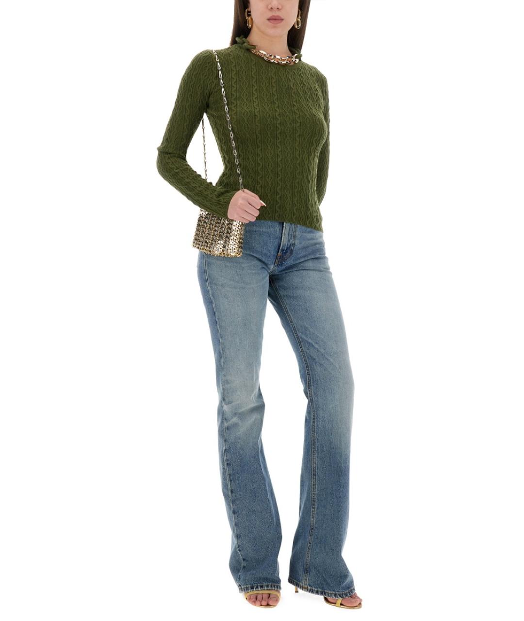 PACO RABANNE Зеленый джемпер / свитер, фото 2