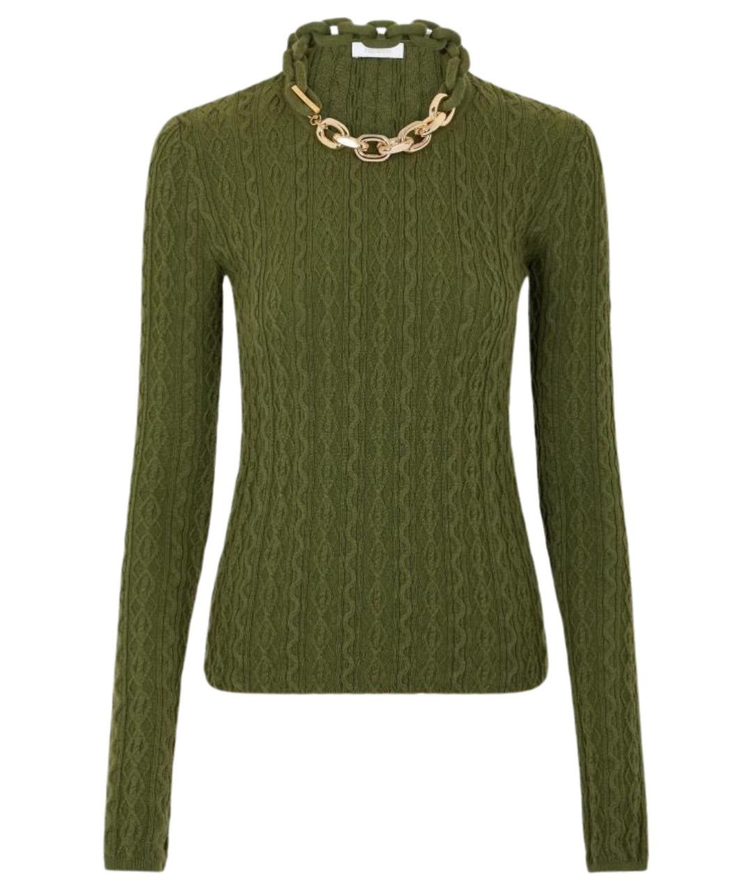 PACO RABANNE Зеленый джемпер / свитер, фото 1