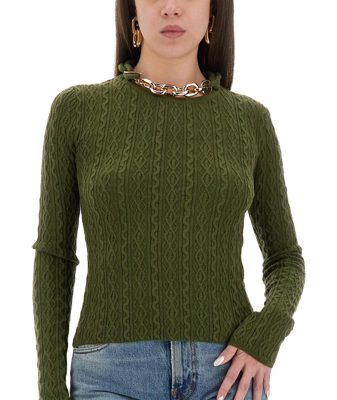 PACO RABANNE Зеленый джемпер / свитер, фото 4