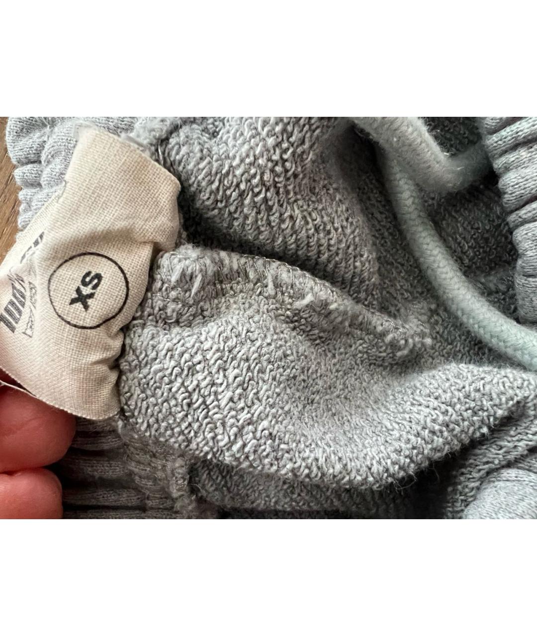 PLANTA ROSA Серые хлопковые спортивные брюки и шорты, фото 4