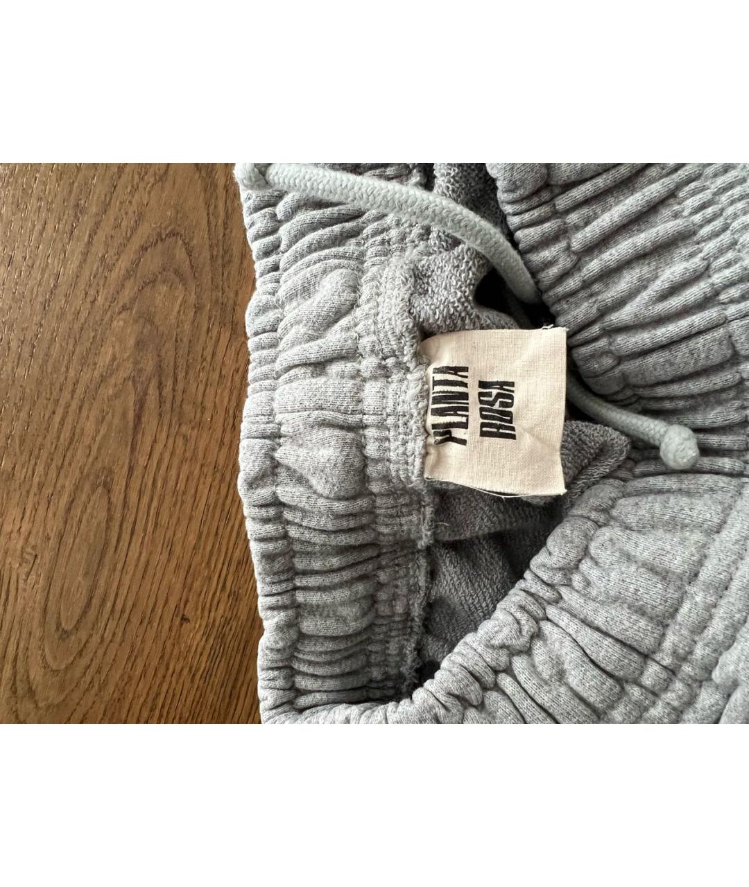 PLANTA ROSA Серые хлопковые спортивные брюки и шорты, фото 3