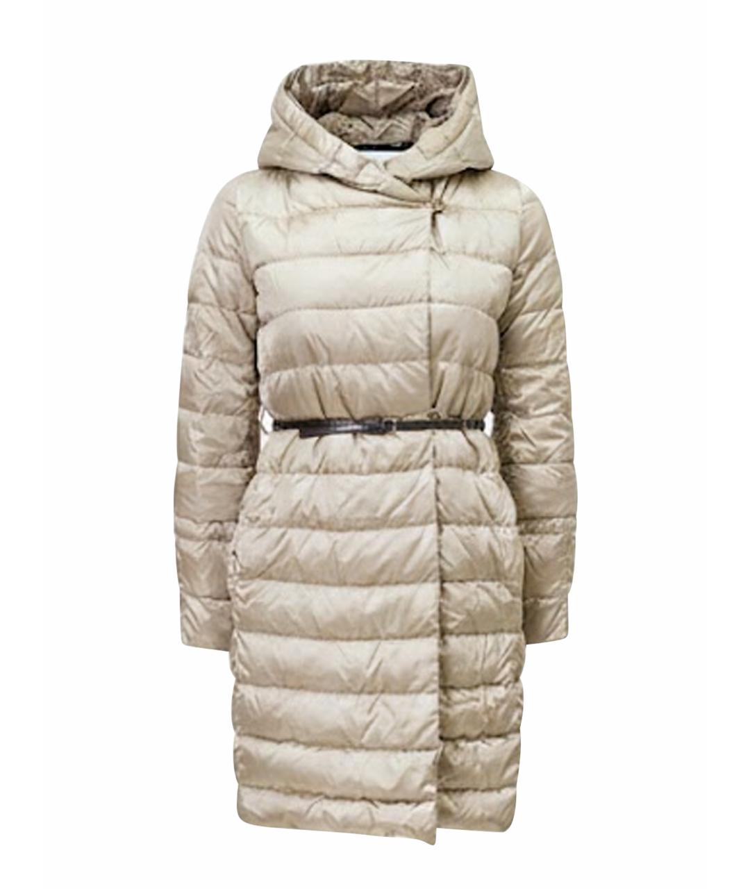 'S MAX MARA Бежевый полиамидовый пуховик, фото 1