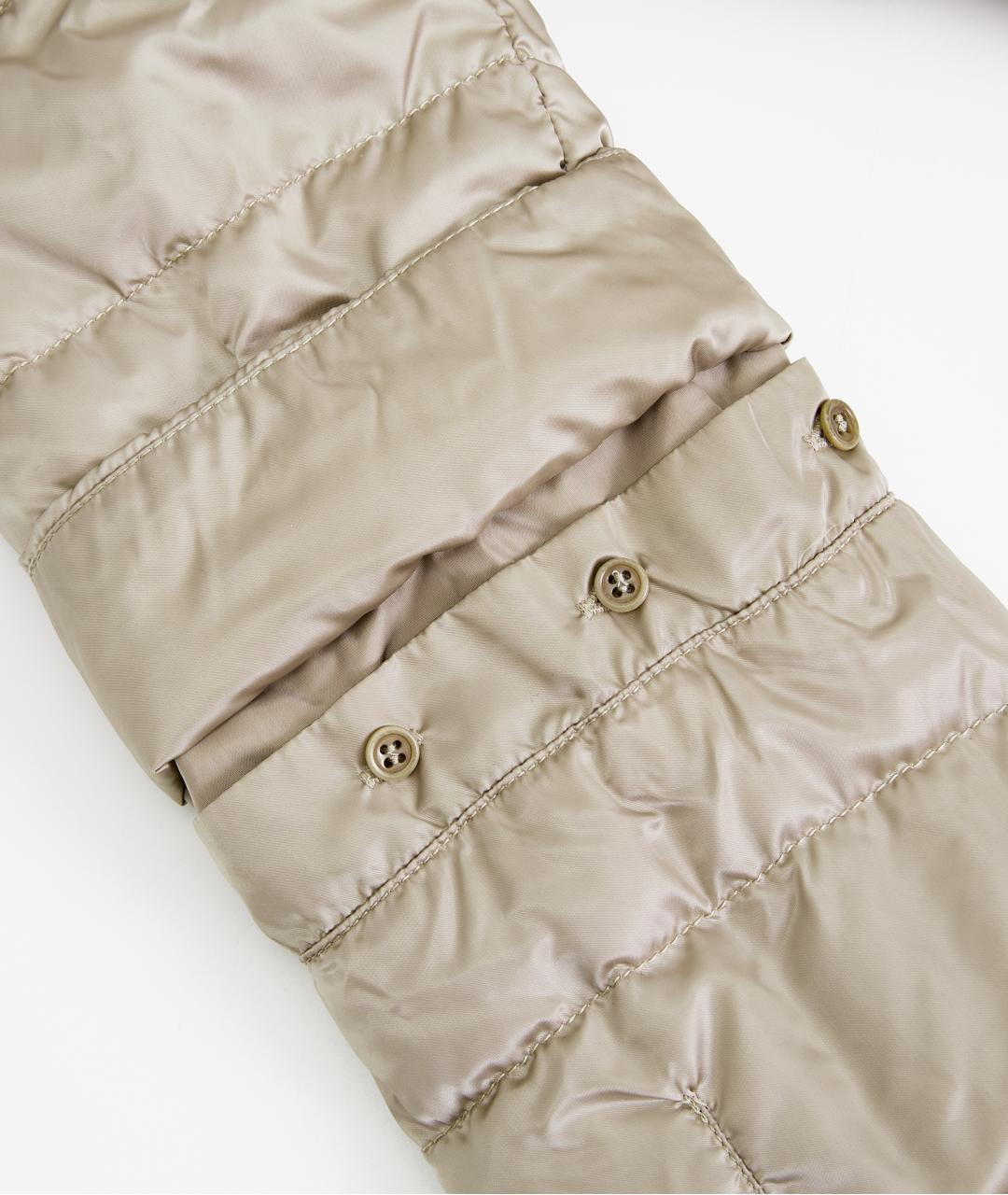 'S MAX MARA Бежевый полиамидовый пуховик, фото 5