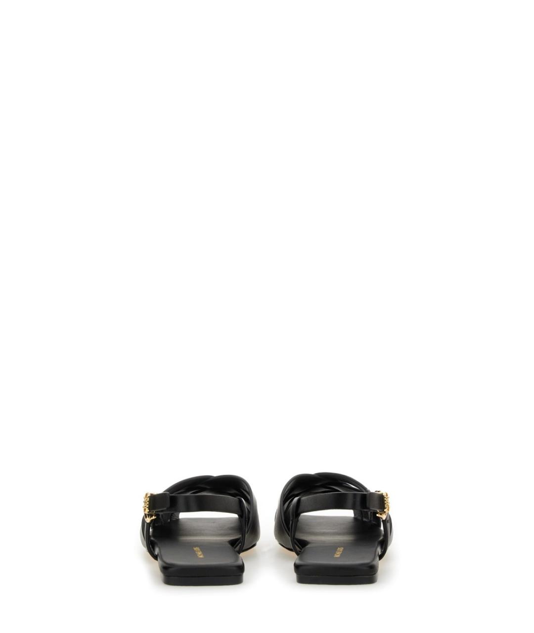 MICHAEL KORS Черные кожаные балетки, фото 3