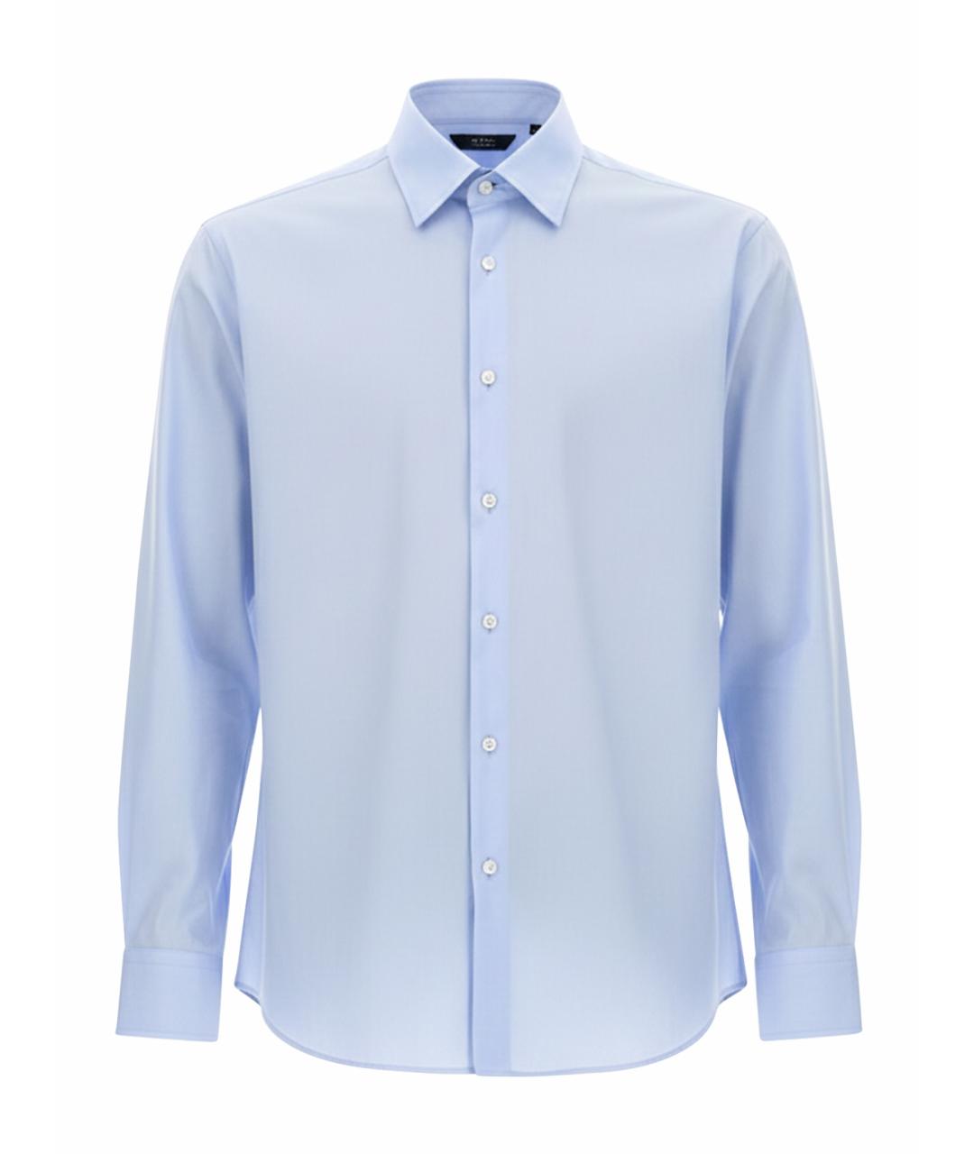 HUGO BOSS Синяя хлопковая кэжуал рубашка, фото 1