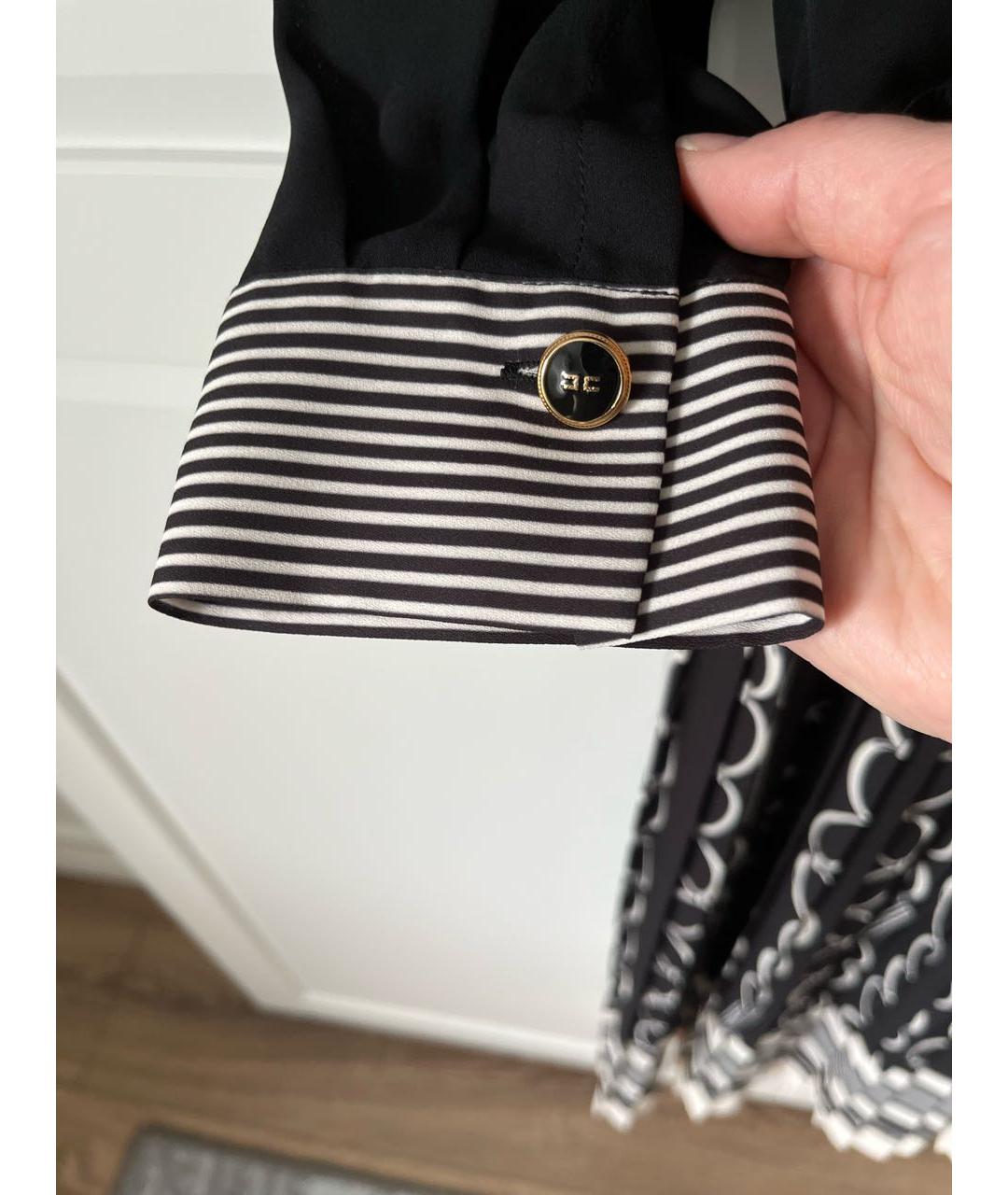 ELISABETTA FRANCHI Черное полиэстеровое вечернее платье, фото 7