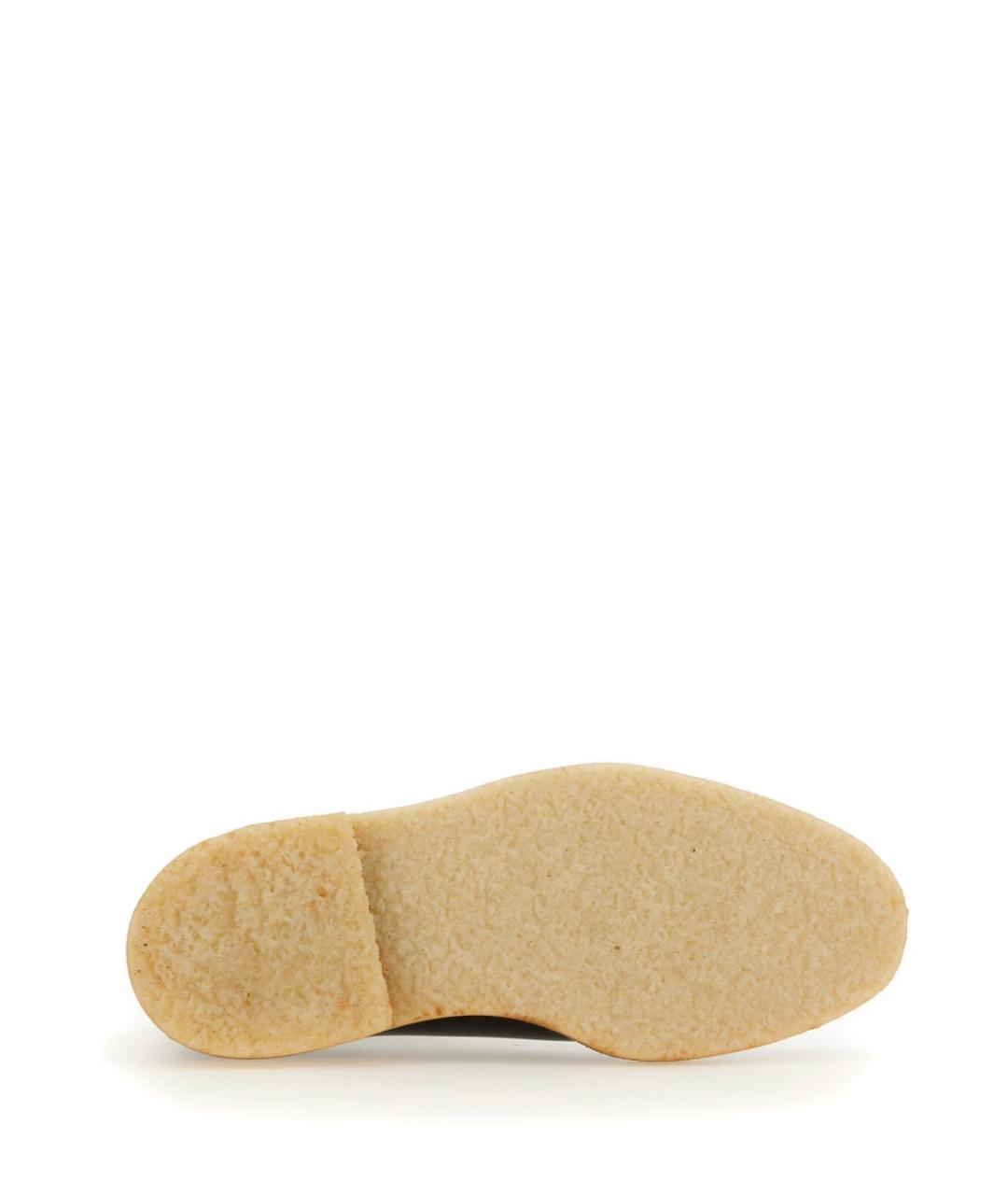 THOM BROWNE Коричневые кожаные высокие ботинки, фото 5