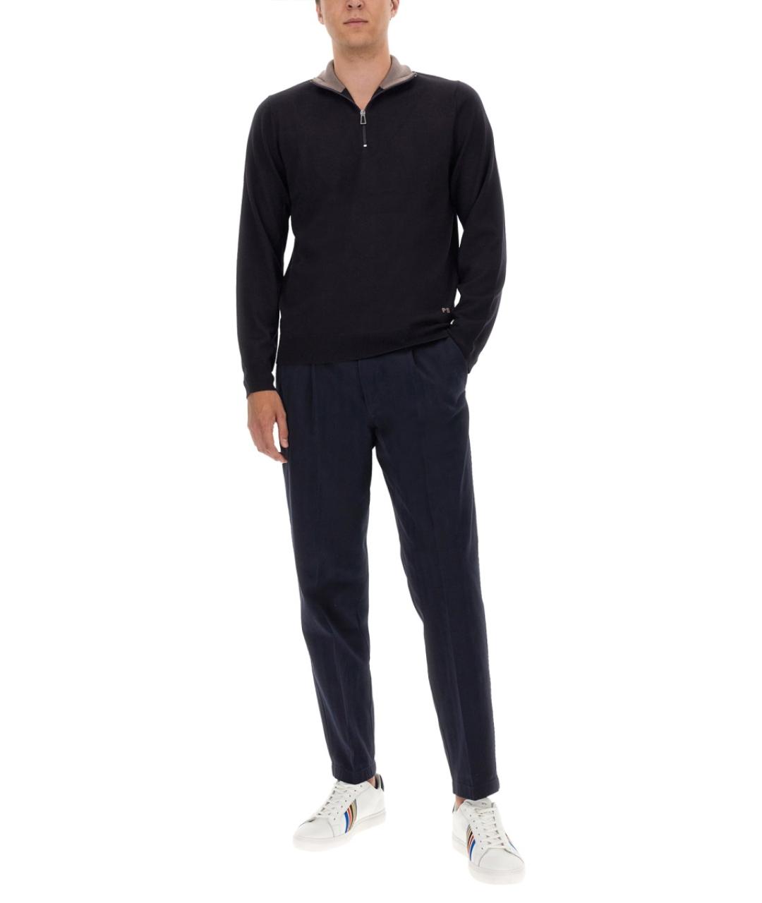 PS BY PAUL SMITH Синий шерстяной джемпер / свитер, фото 3