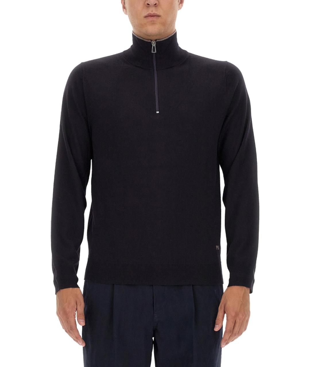 PS BY PAUL SMITH Синий шерстяной джемпер / свитер, фото 2