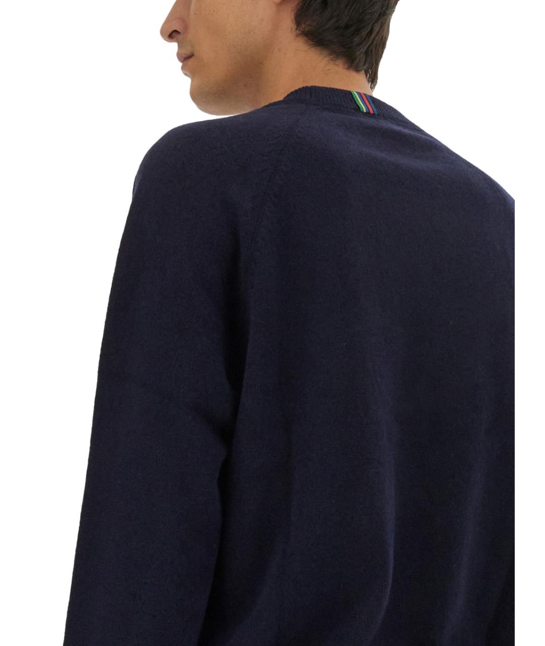 PS BY PAUL SMITH Синий шерстяной джемпер / свитер, фото 4