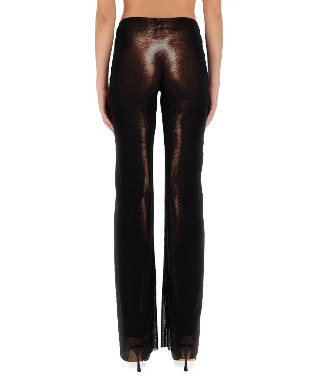 JEAN PAUL GAULTIER Коричневые полиамидовые прямые брюки, фото 4