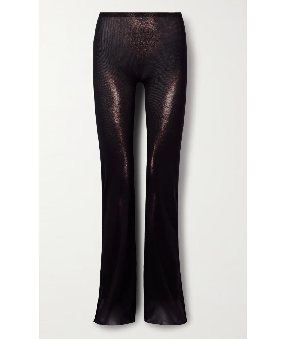 JEAN PAUL GAULTIER Коричневые полиамидовые прямые брюки, фото 6