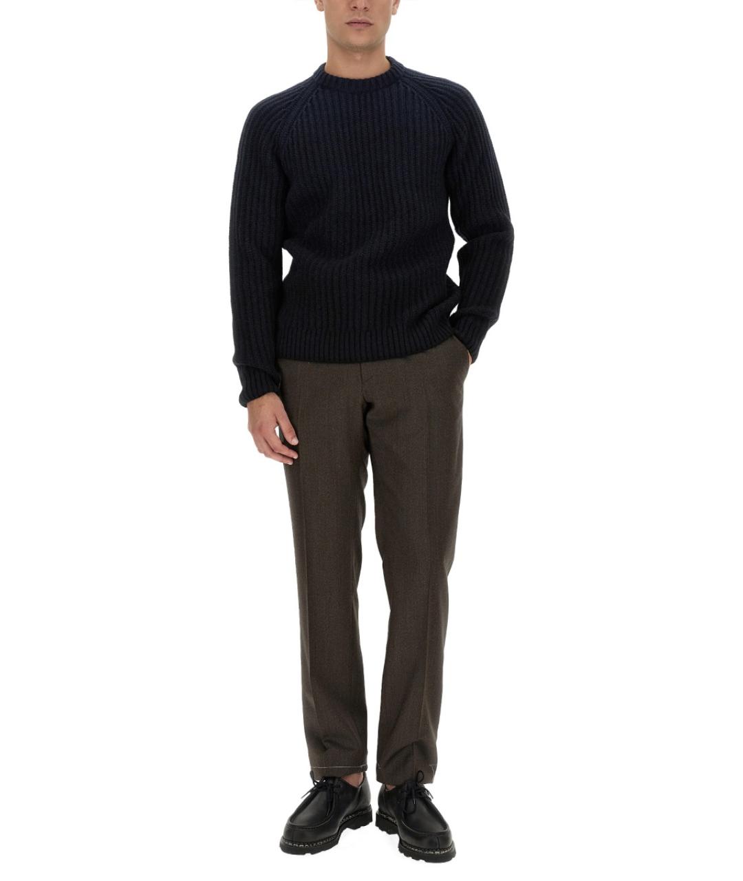 BRIONI Черный кашемировый джемпер / свитер, фото 2