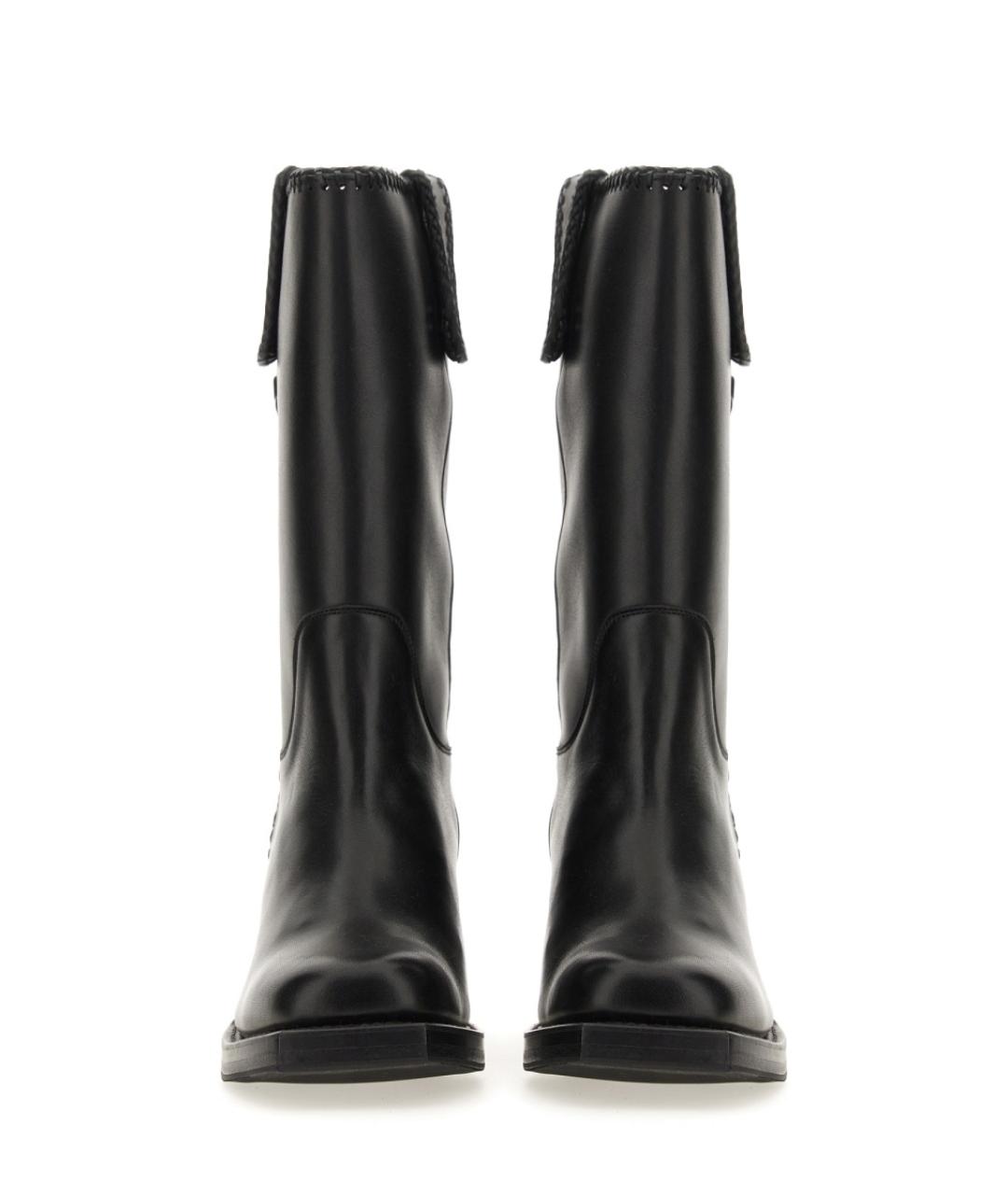 HEREU Черные кожаные сапоги, фото 2