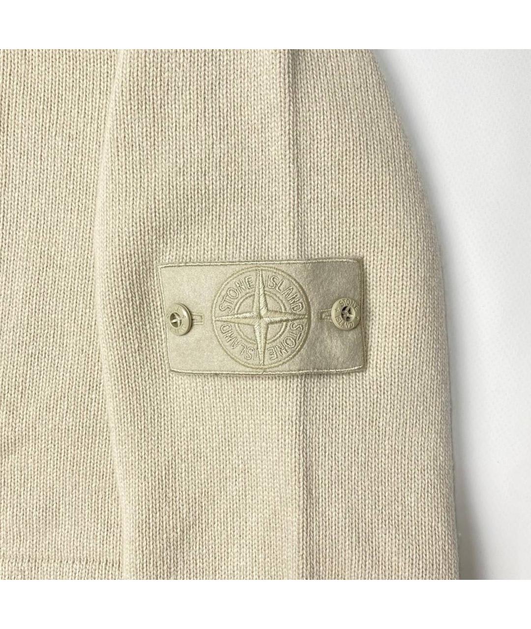 STONE ISLAND Бежевый кардиган, фото 4