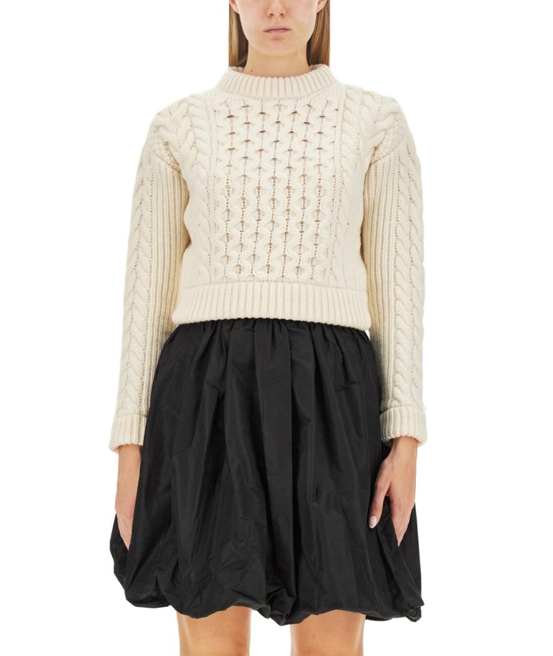 PATOU Белый шерстяной джемпер / свитер, фото 5