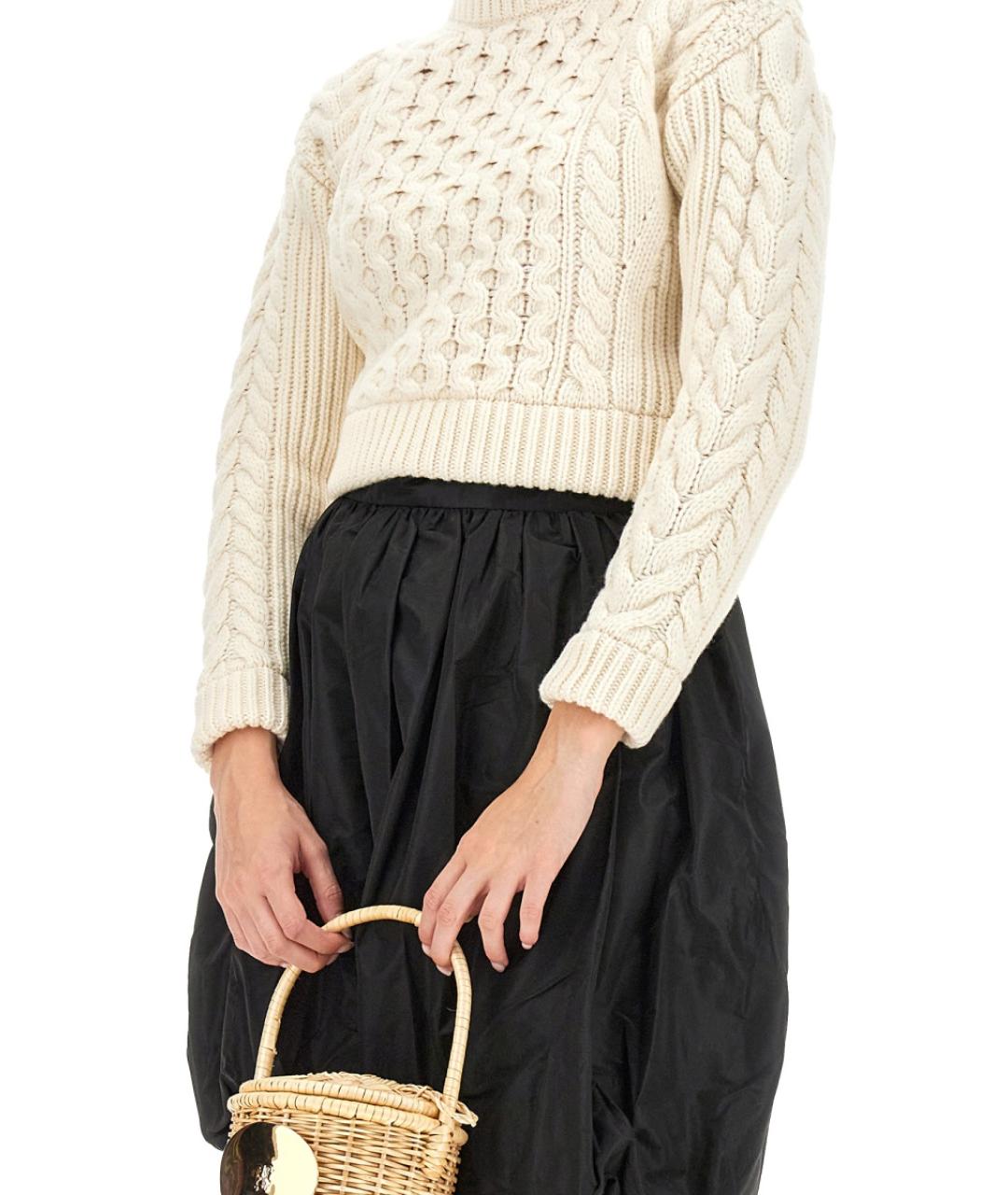 PATOU Белый шерстяной джемпер / свитер, фото 4